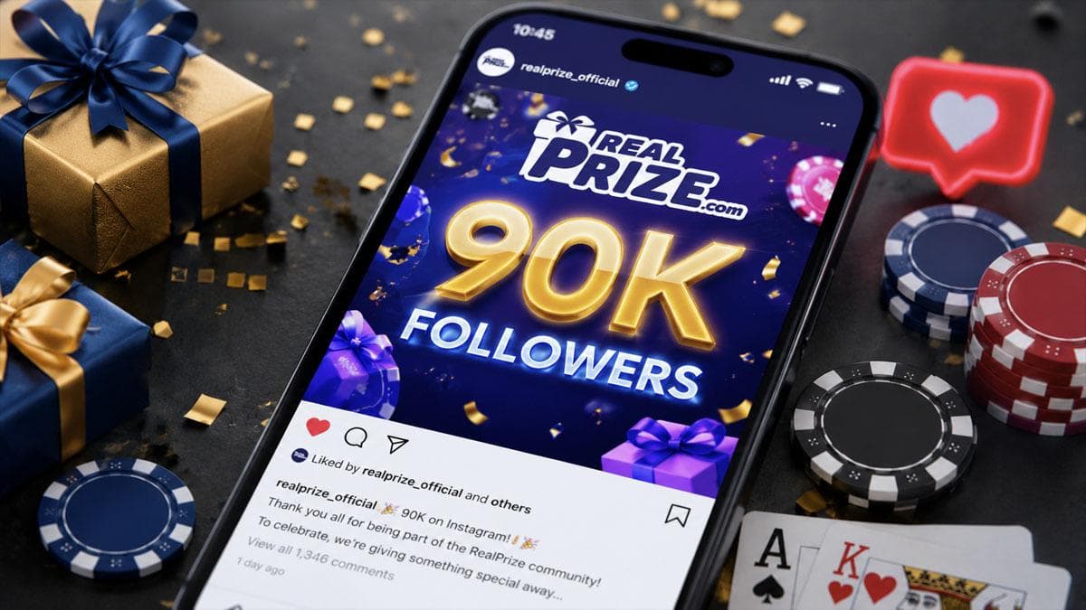 RealPrize Is Giving Away 450,000 GC and 90 Free SC to Celebrate 90K Followers – Here’s How You Can Enter