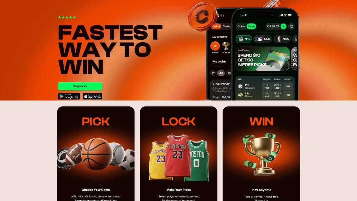 screenshot of courtside page